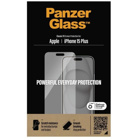 PanzerGlass Screen Protector Apple iPhone 15 Plus | Classic Fit